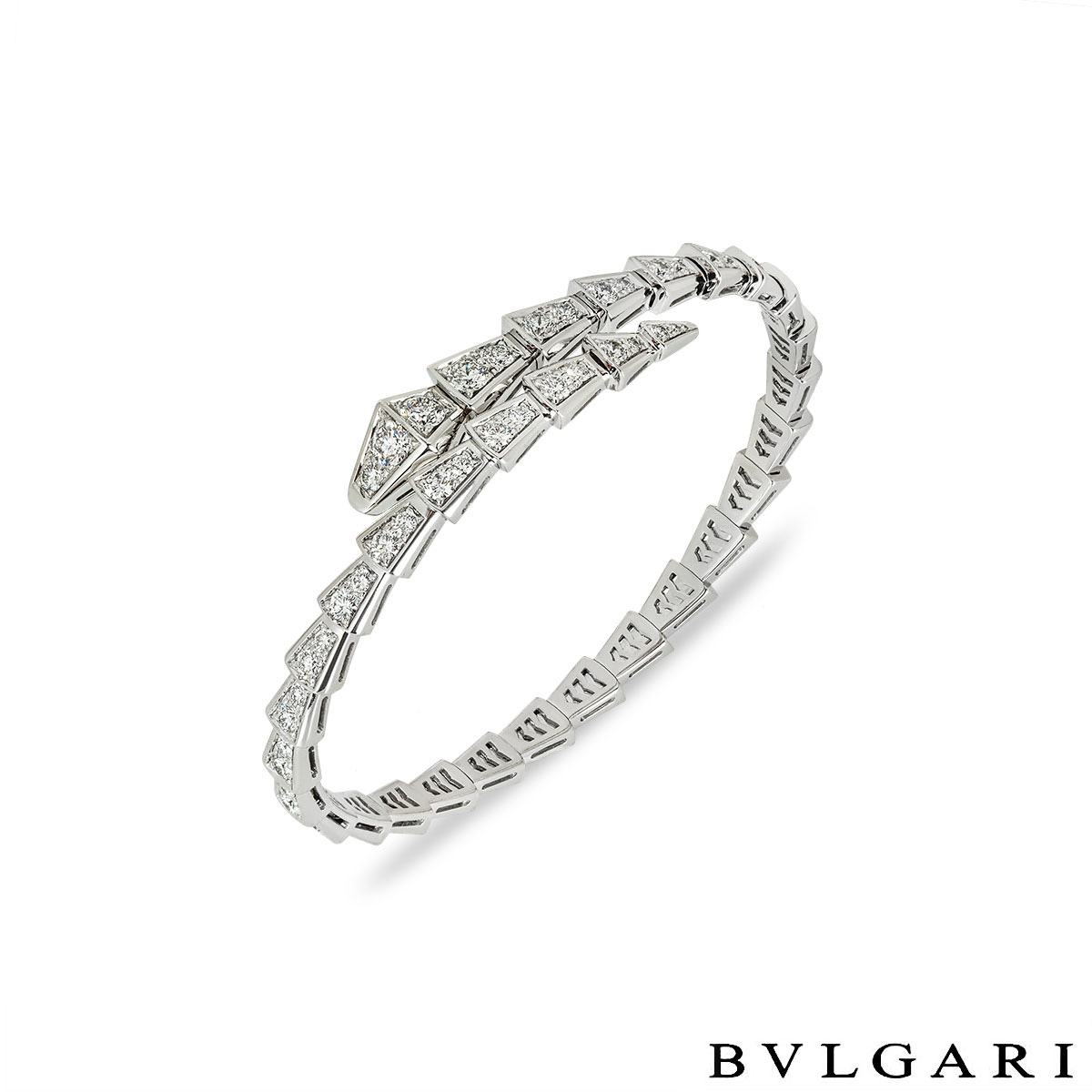 Bvlgari White Gold Diamond Serpenti Viper Bracelet 351844 Bvlgari White Gold Diamond Serpenti Viper Bracelet 351844